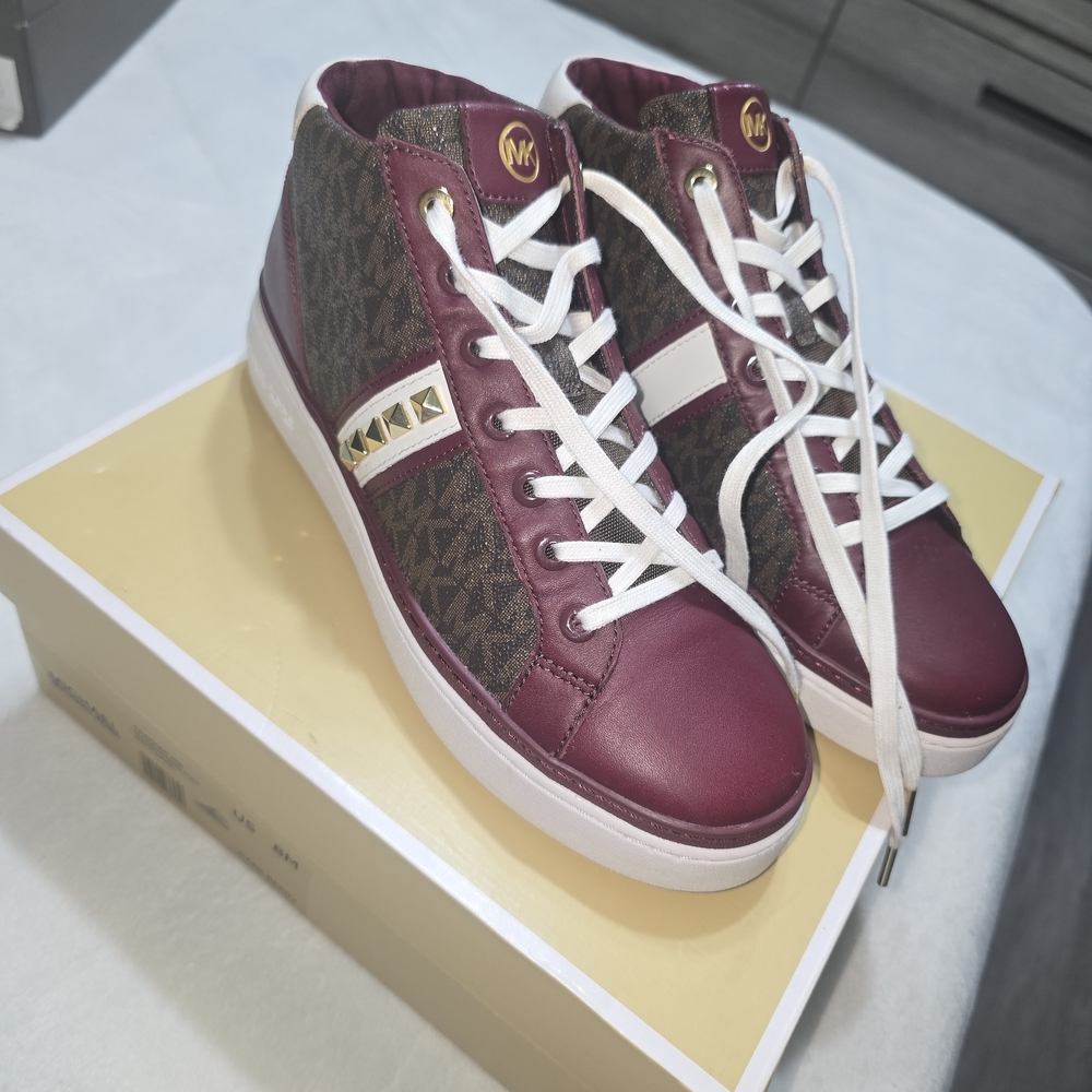 Michael Kors Men's Chapman Mid Sneakers - Dark Berry